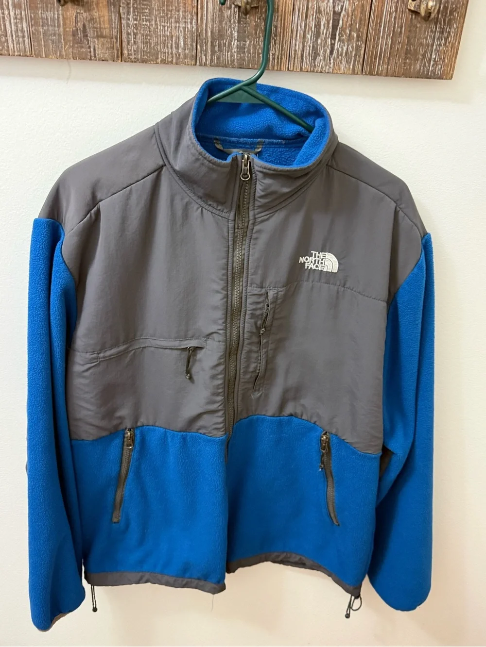 Vintage The North Face Blue & Gray Fleece Jacket